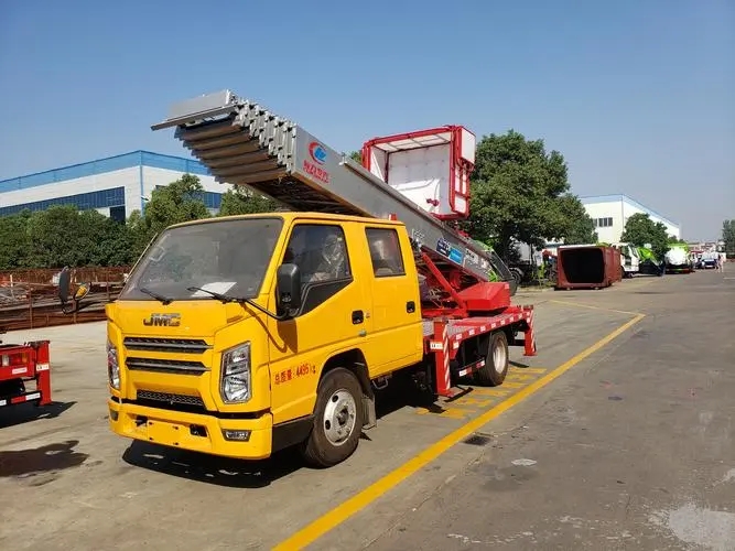 浙江附近云梯车出租 砂石搬运