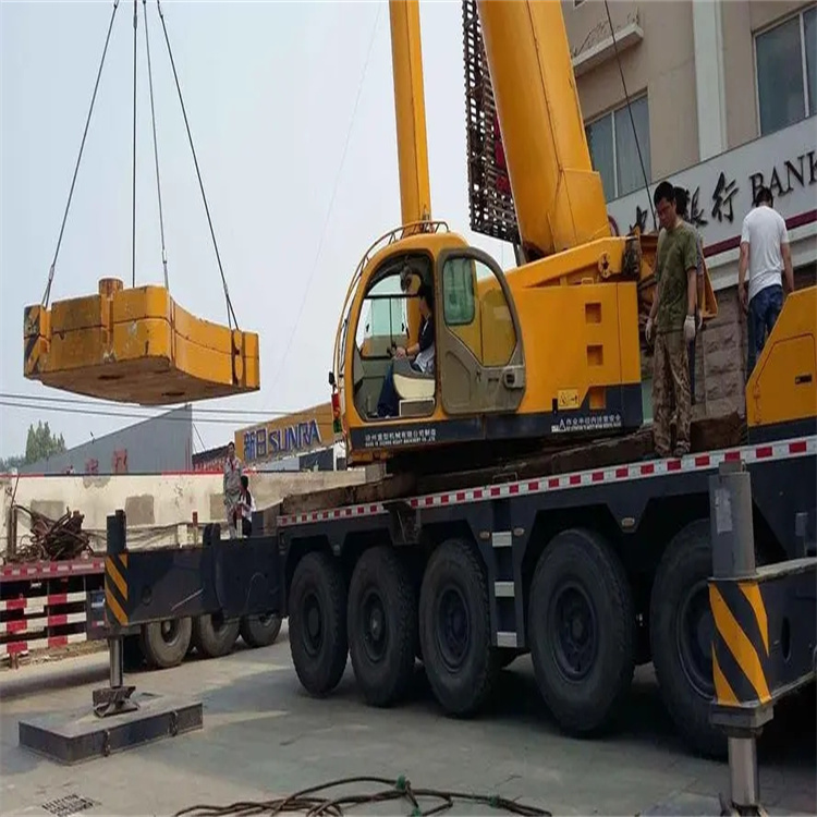 浙江当地吊车出租|机器吊装|75吨|工厂搬迁服务